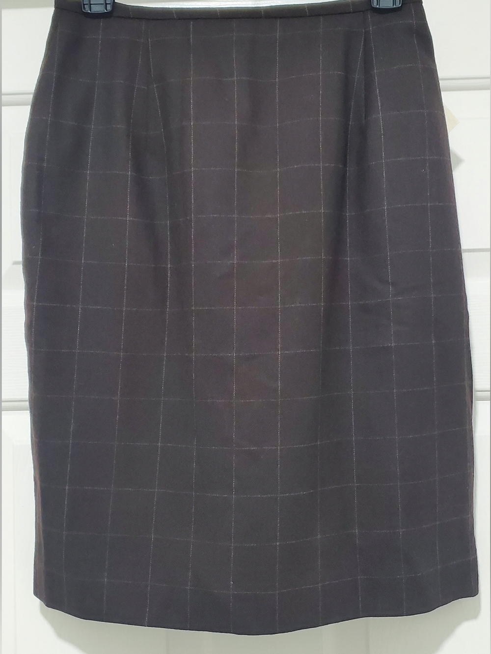 ❗Lauren Ralph Lauren 100% Worsted Wool Checkered Pencil Skirt❗